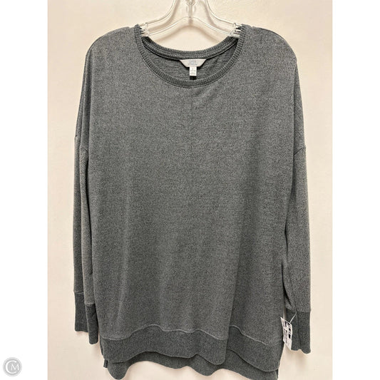 Top Long Sleeve By Time And Tru In Grey, Size: L