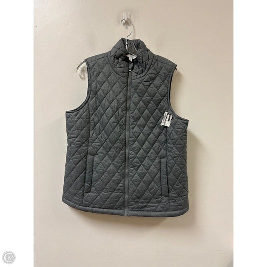 Vest Puffer & Quilted By Time And Tru In Grey, Size: L