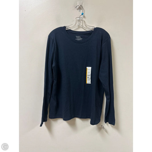 Top Long Sleeve By Time And Tru In Navy, Size: L