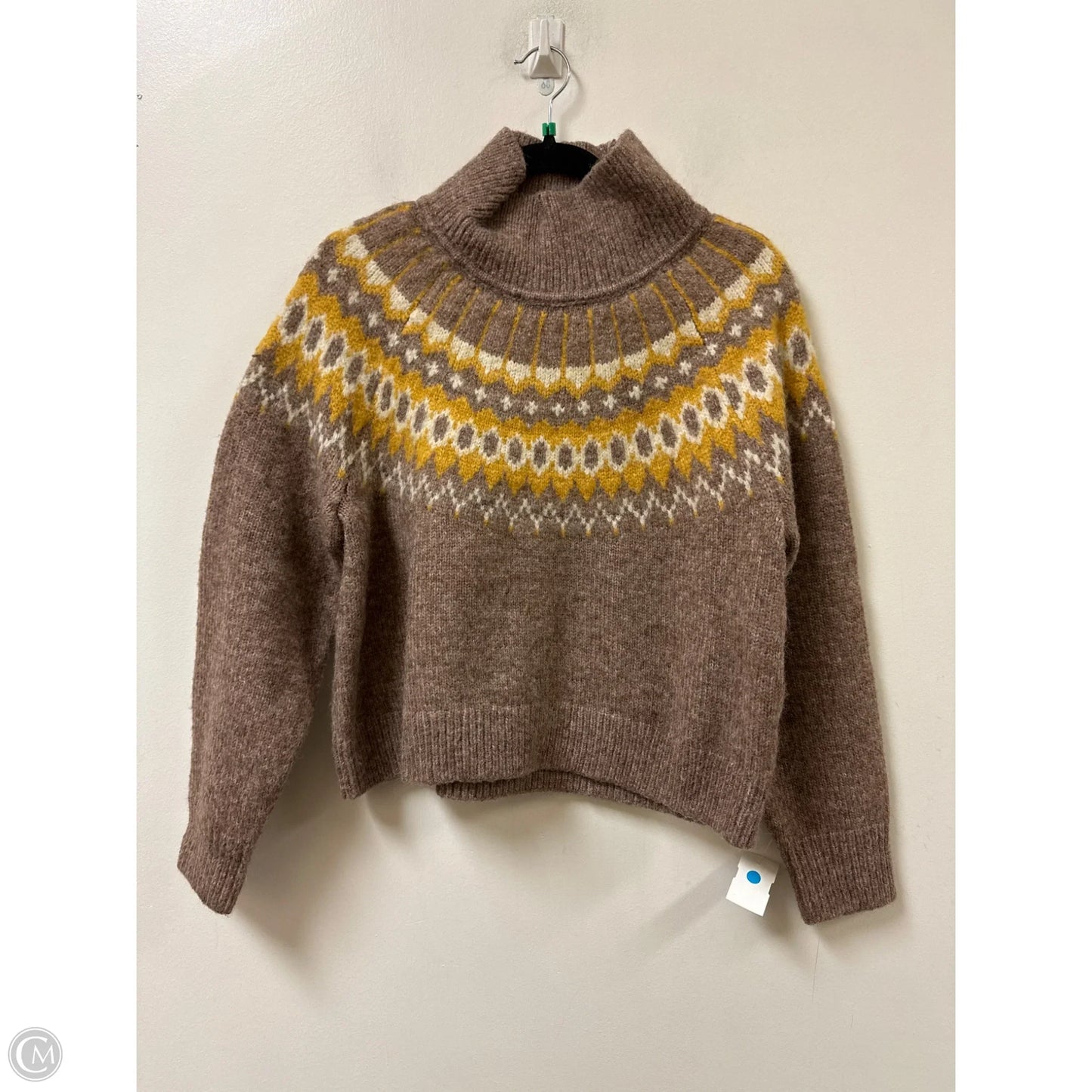 Sweater By Gap In Brown & Yellow, Size: Xsp