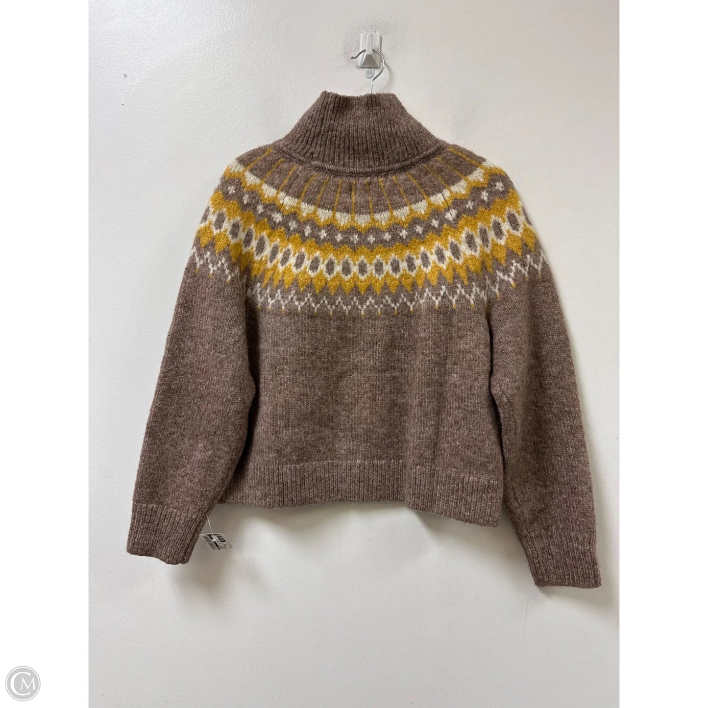 Sweater By Gap In Brown & Yellow, Size: Xsp