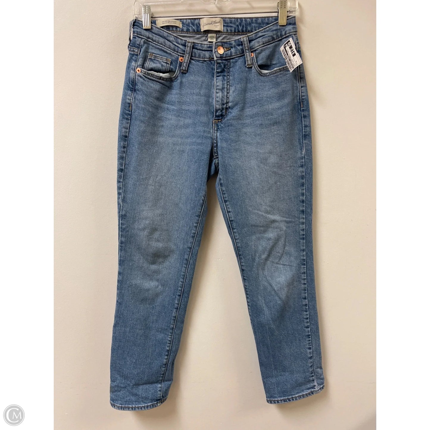 Jeans Straight By Universal Thread In Blue Denim, Size: 4