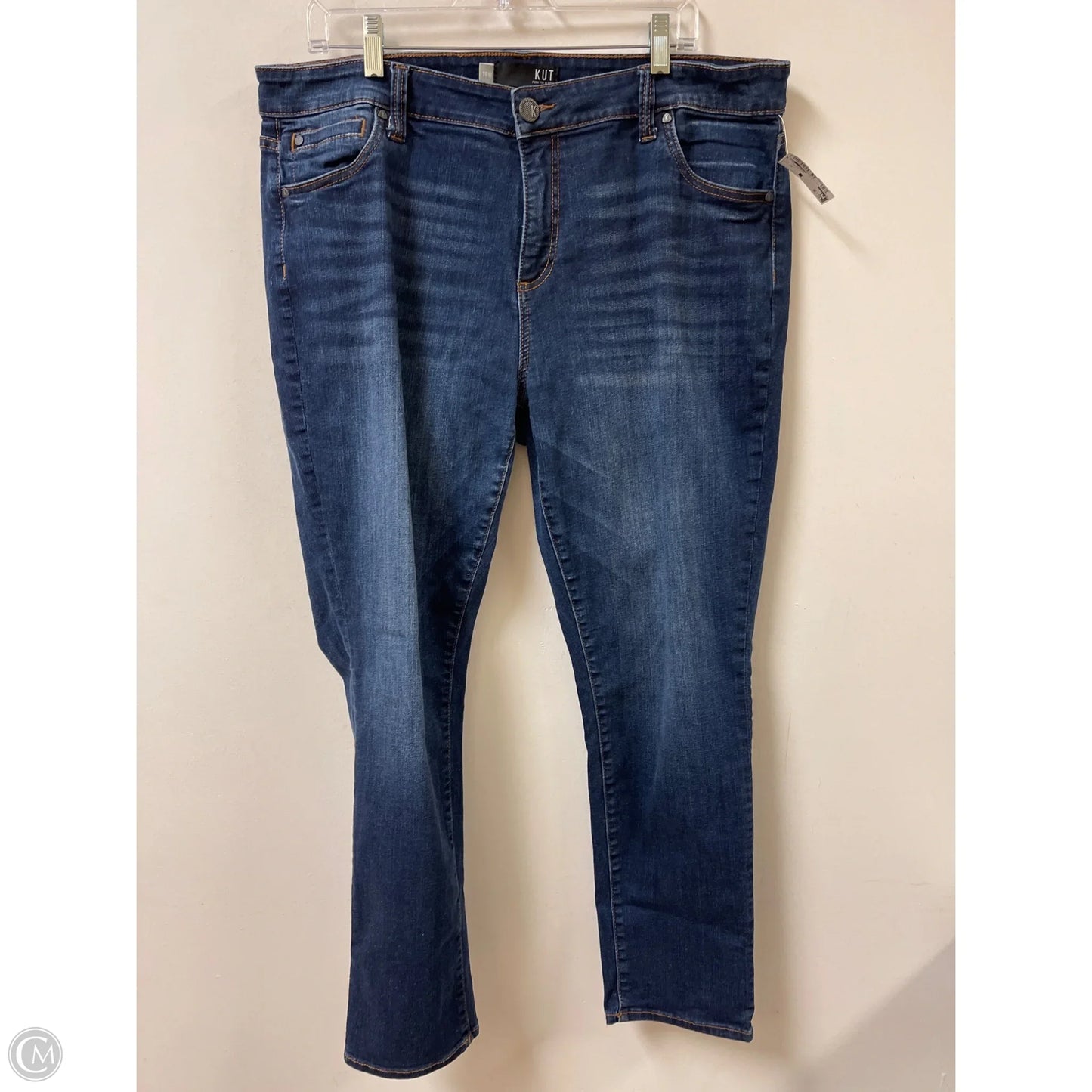 Jeans Skinny By Kut In Blue Denim, Size: 16