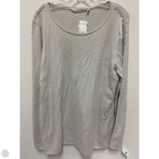 Sweater By Soft Surroundings In Grey, Size: L