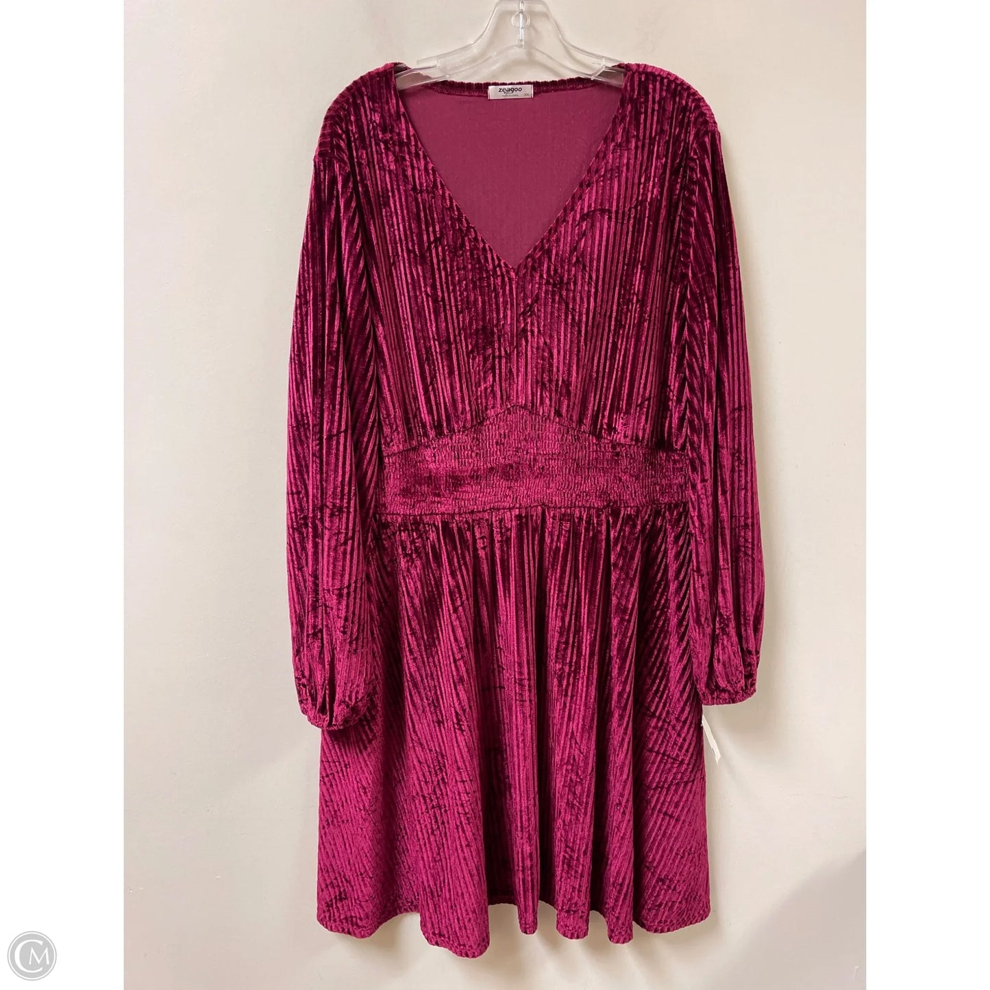 Dress Casual Short By Zeagoo In Purple, Size: 1x