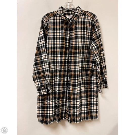 Dress Casual Short By Loft In Black & Cream, Size: L