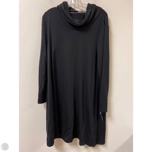 Dress Casual Midi By Loft In Black, Size: L