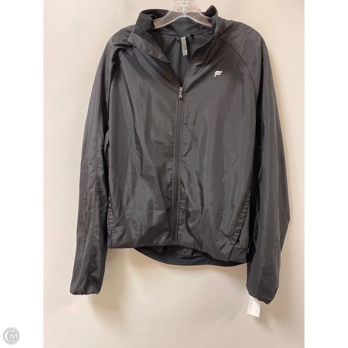 Athletic Jacket By Fabletics In Black, Size: M