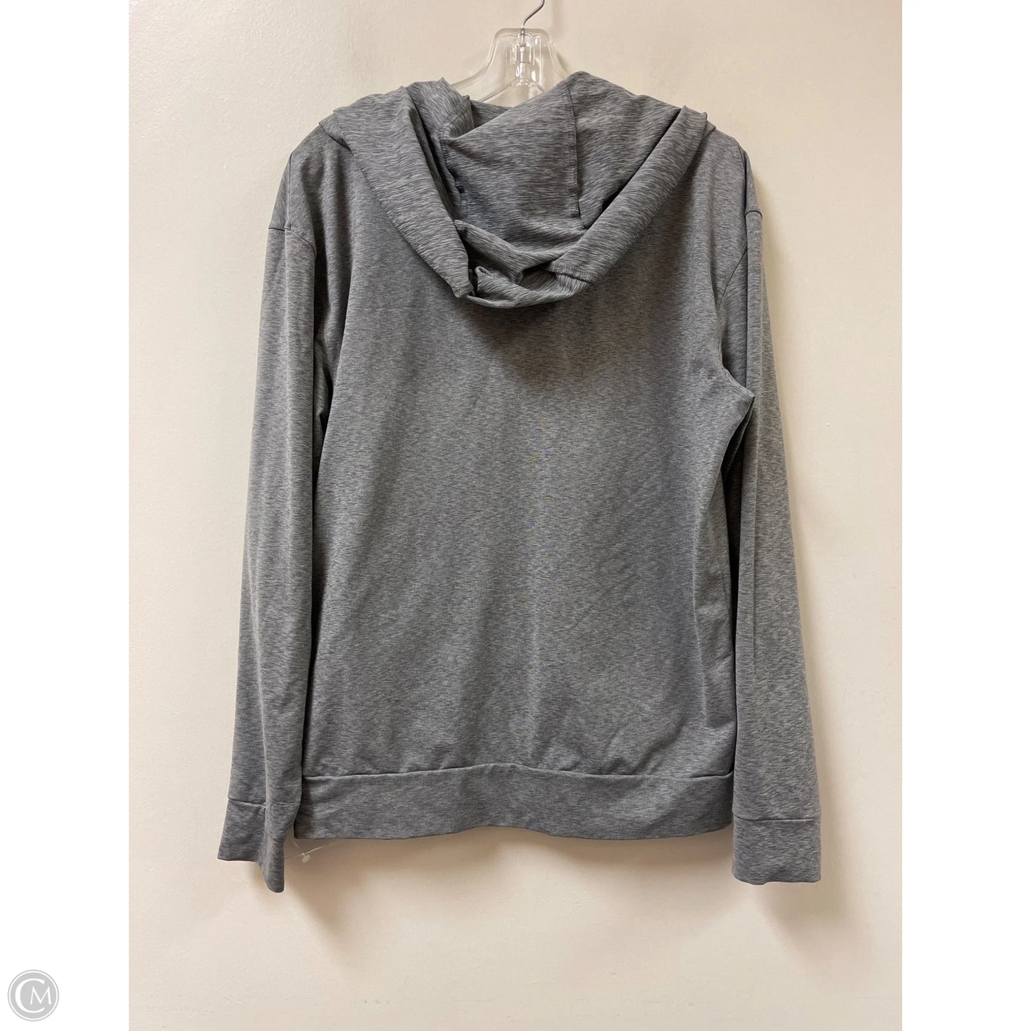 Athletic Jacket By Nike In Grey, Size: S