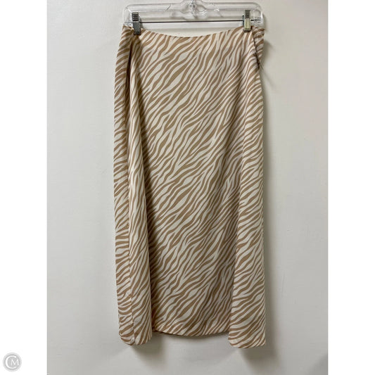 Skirt Midi By Ann Taylor In Cream & White, Size: 8