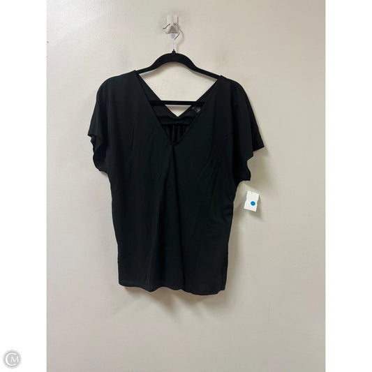 Top Short Sleeve By Ann Taylor In Black, Size: Xs