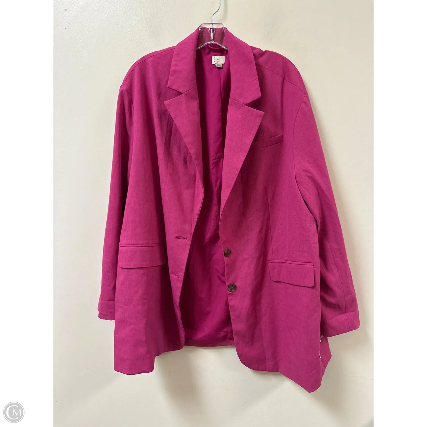 Blazer By A New Day In Pink, Size: 1x