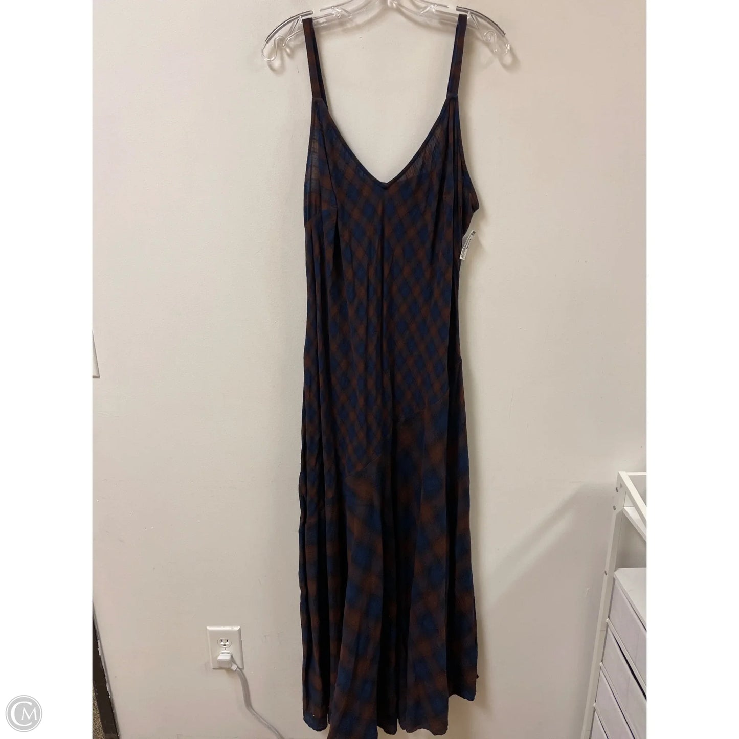 Dress Casual Maxi By Torrid In Blue & Brown, Size: 2x