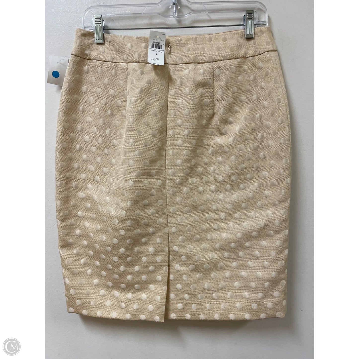 Skirt Midi By Ann Taylor In Cream, Size: 4