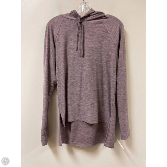 Athletic Top Long Sleeve Hoodie By Kyodan In Purple, Size: M