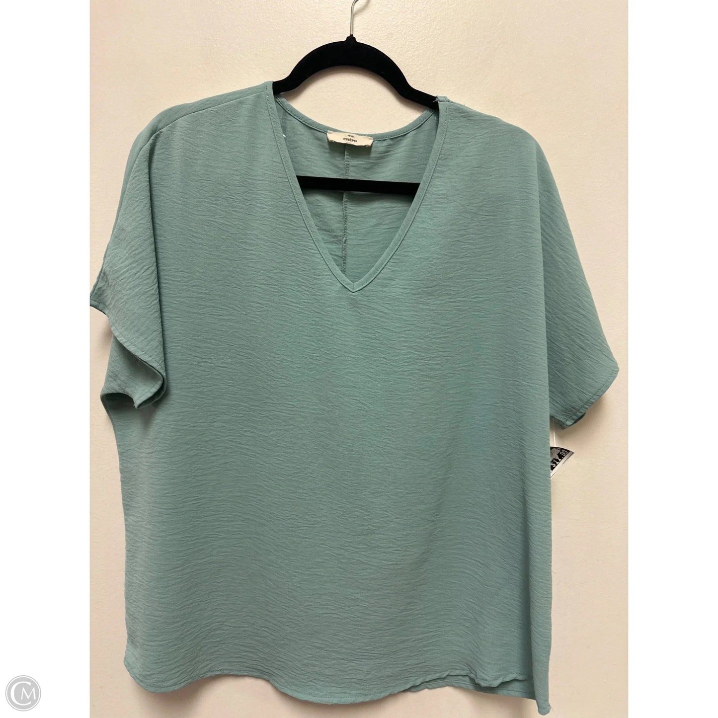 Top Short Sleeve By Entro In Blue, Size: S