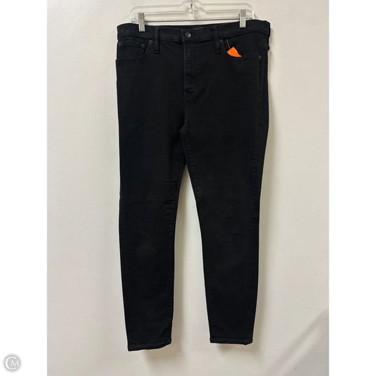 Jeans Skinny By J. Crew In Black Denim, Size: 12