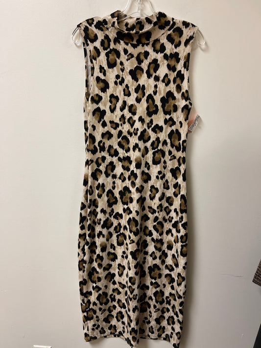 Dress Casual Maxi By Entro In Animal Print, Size: L