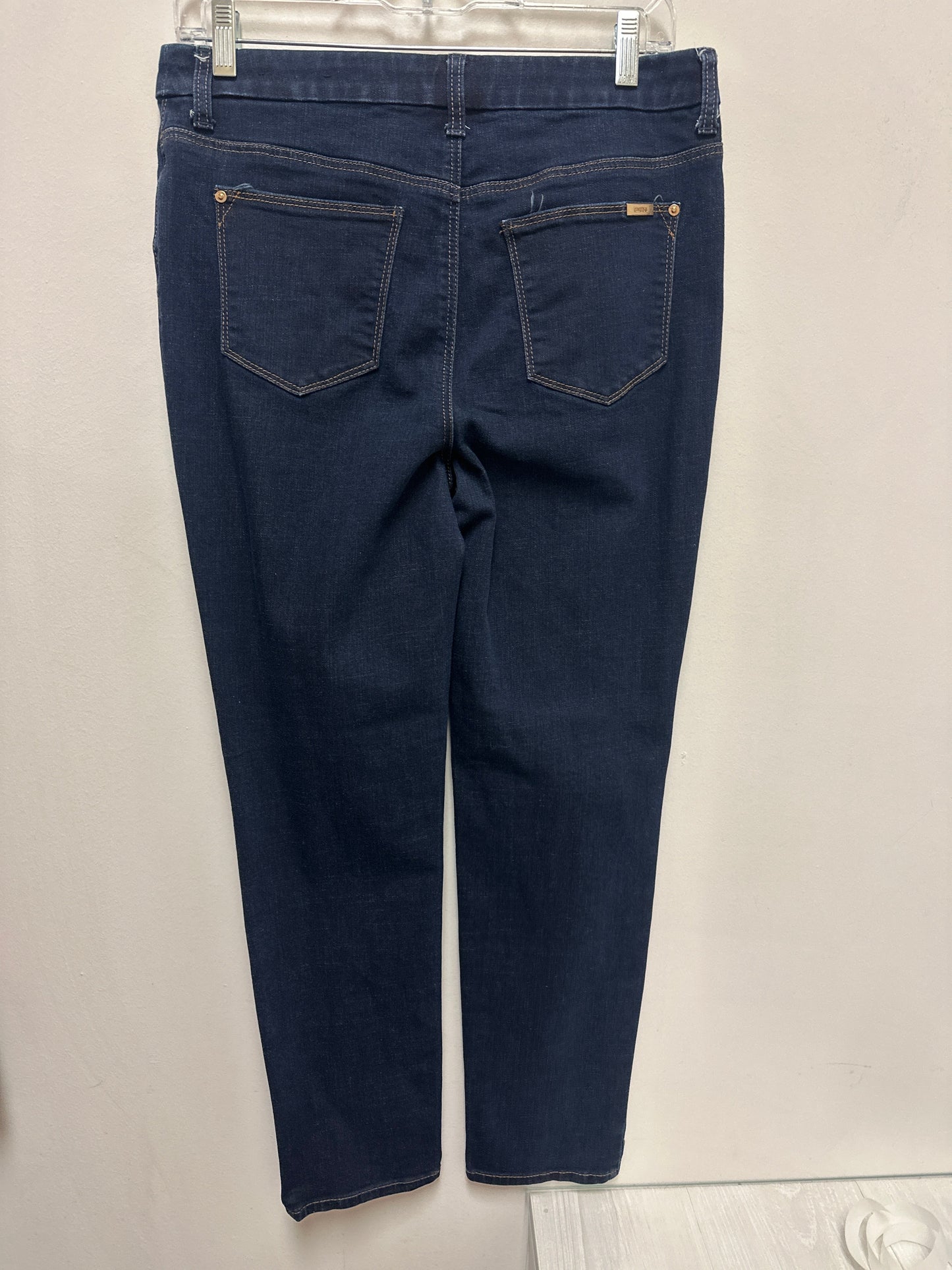 Jeans Straight By Chicos In Blue Denim, Size: 0