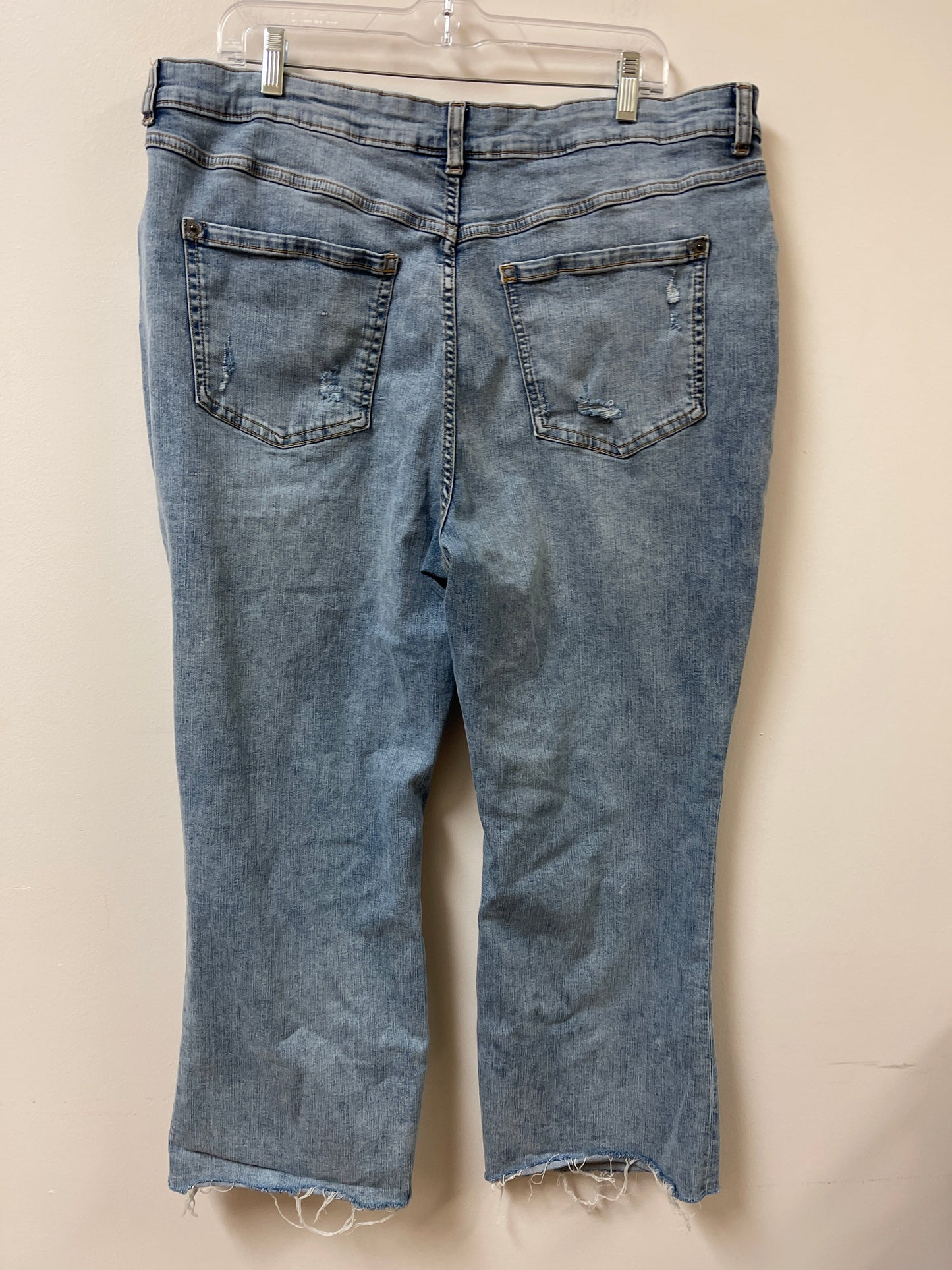 Jeans Straight By Inc In Blue Denim, Size: 18