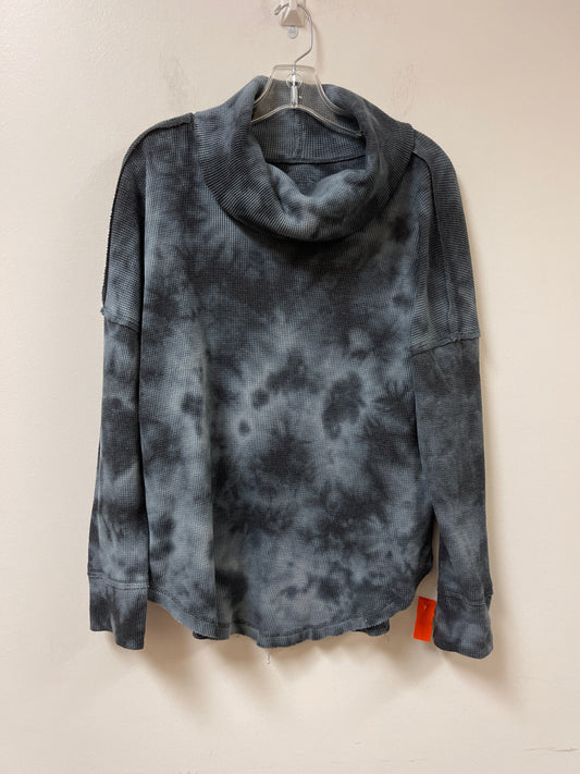 Top Long Sleeve By Maeve In Blue & Grey, Size: Xs