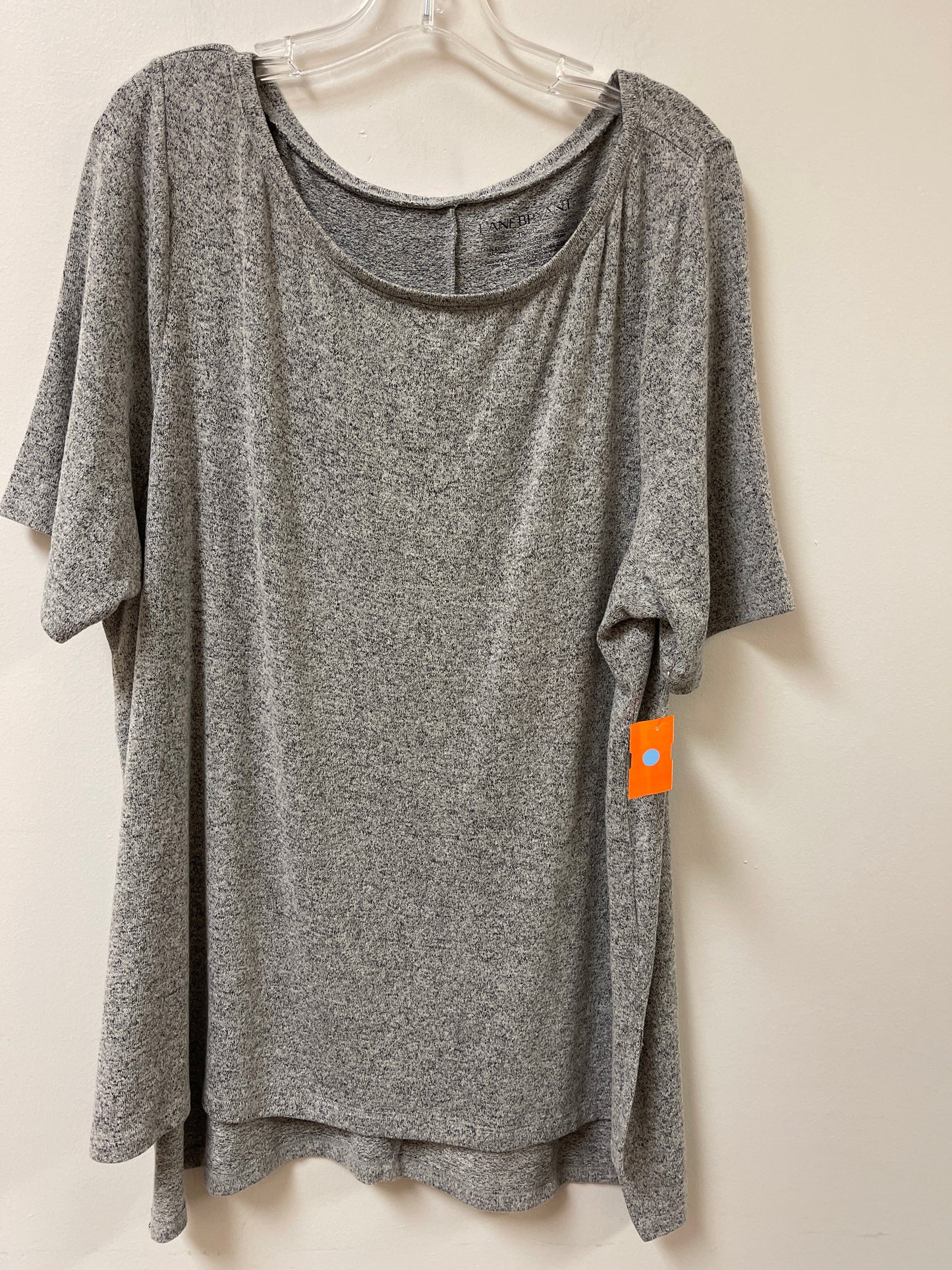 Top Short Sleeve By Lane Bryant In Grey, Size: L