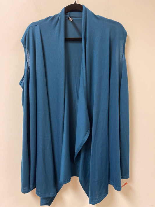 Cardigan By Clothes Mentor In Blue, Size: 3x