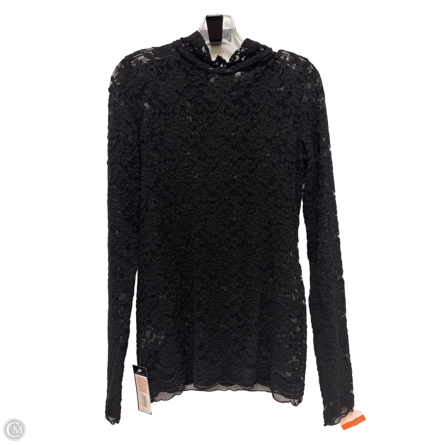 Top Long Sleeve By Bcbgmaxazria In Black, Size: M