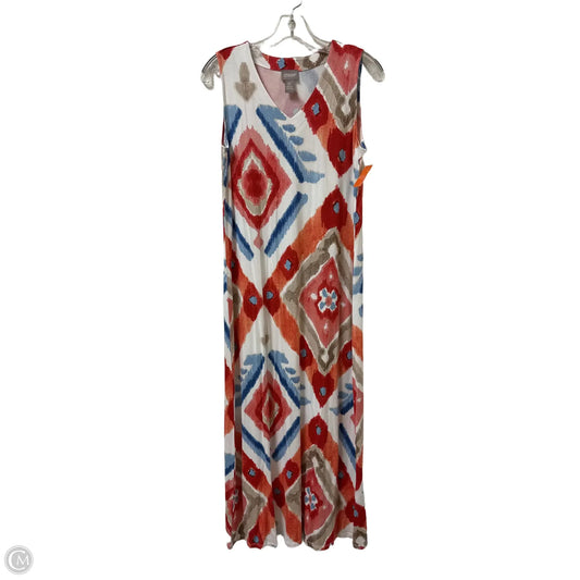 Dress Casual Maxi By Chicos In Multi-colored, Size: S