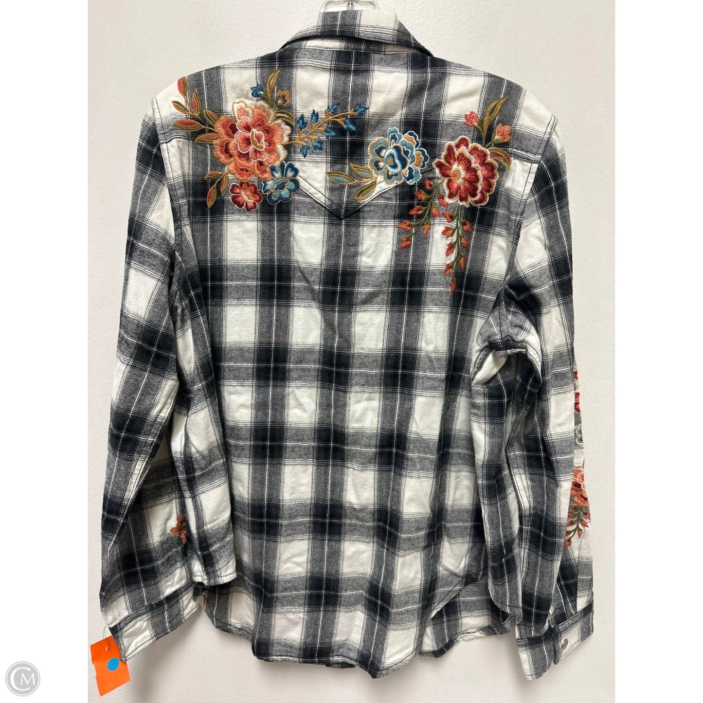 Blouse Long Sleeve By Driftwood In Black, Size: L
