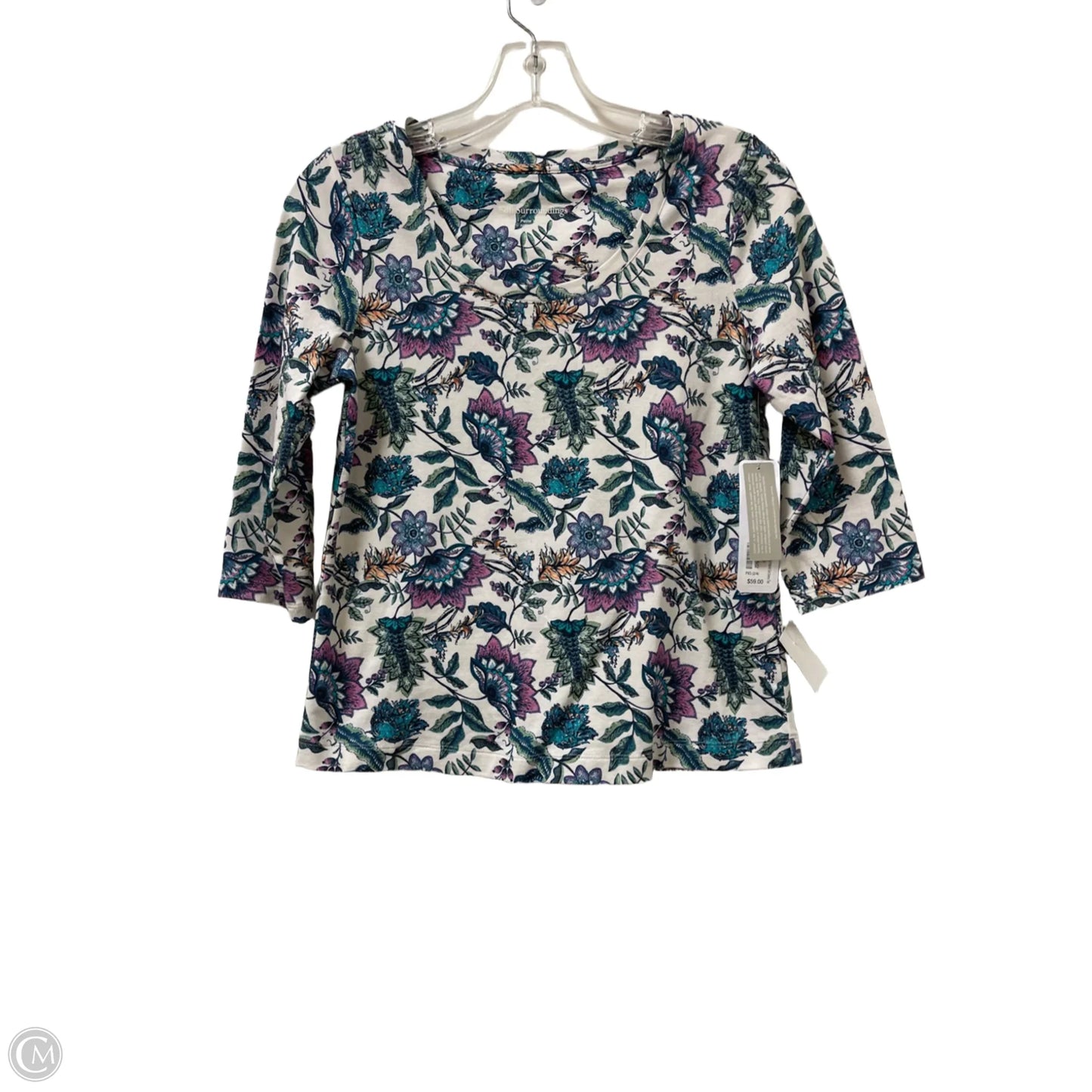 Top Long Sleeve By Soft Surroundings In Floral Print, Size: Xsp
