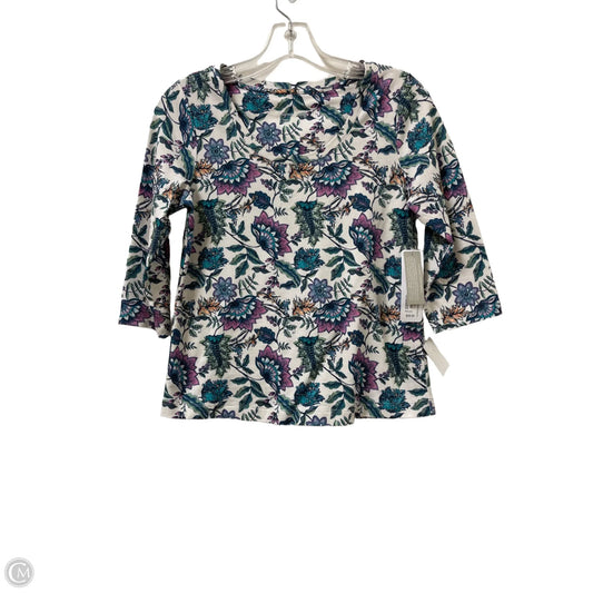 Top Long Sleeve By Soft Surroundings In Floral Print, Size: Xsp