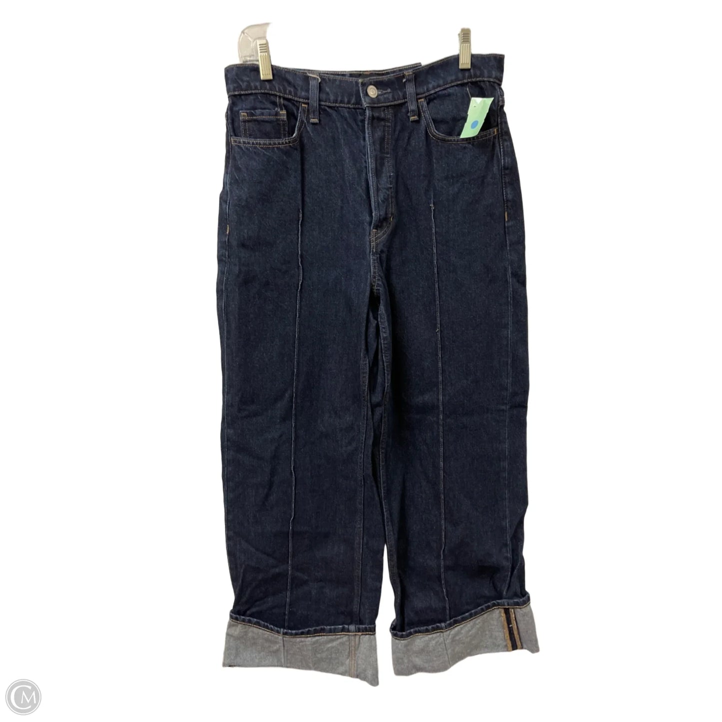 Jeans Wide Leg By Banana Republic In Blue Denim, Size: 10