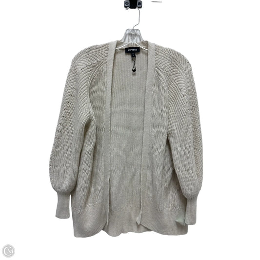 Cardigan By Express In Cream, Size: S