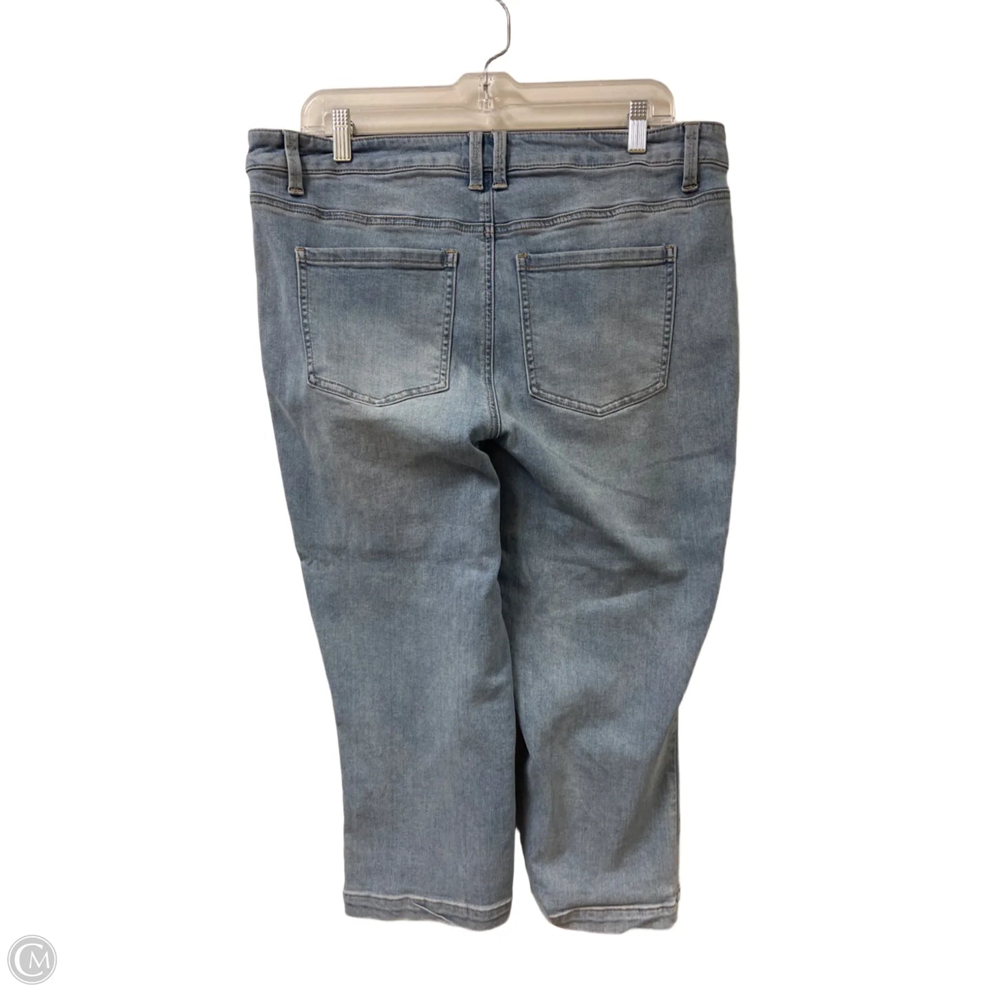 Jeans Cropped By Maurices In Blue Denim, Size: 14
