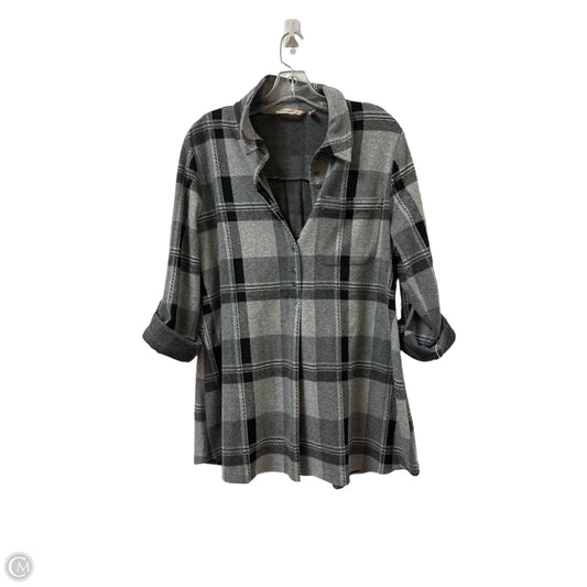 Sweater By Soft Surroundings In Black & Grey, Size: M
