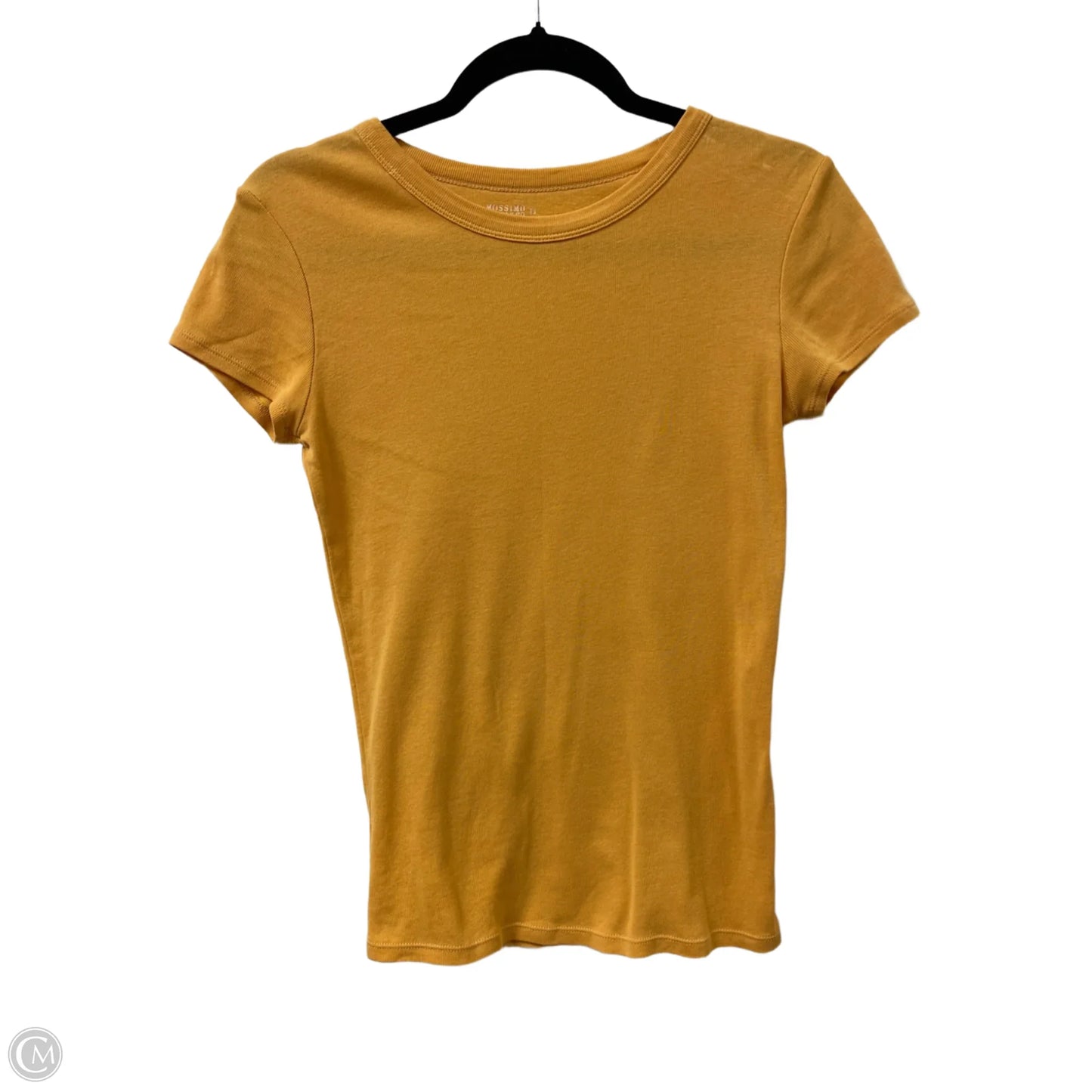 Top Short Sleeve By Mossimo In Yellow, Size: S