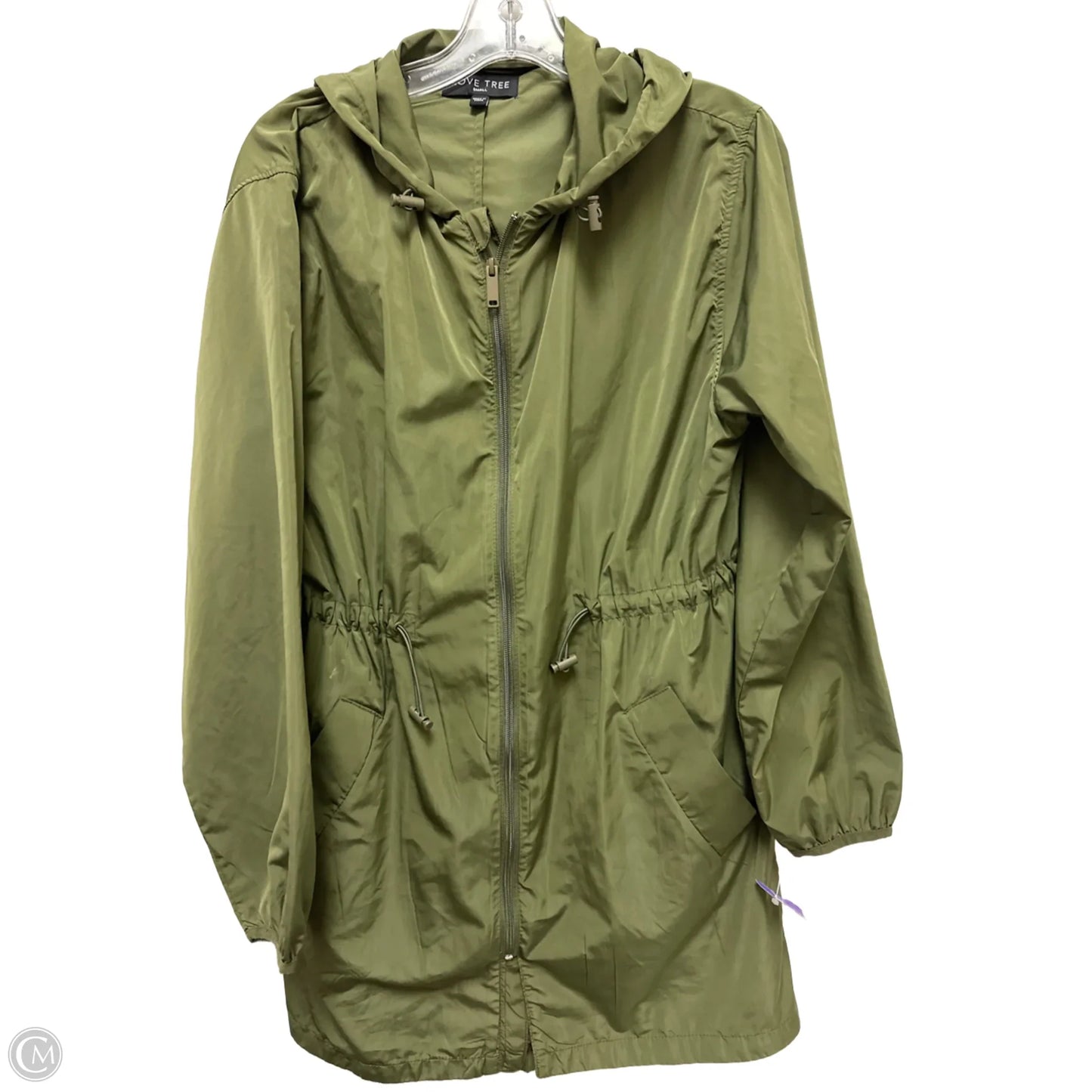 Jacket Windbreaker By Love Tree In Green, Size: S