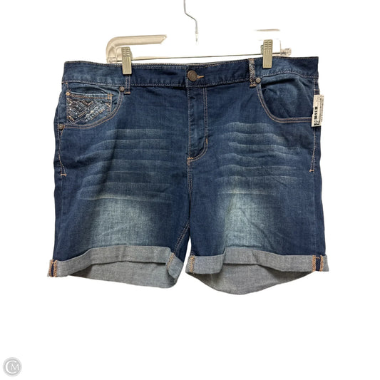 Shorts By Clothes Mentor In Blue Denim, Size: 16