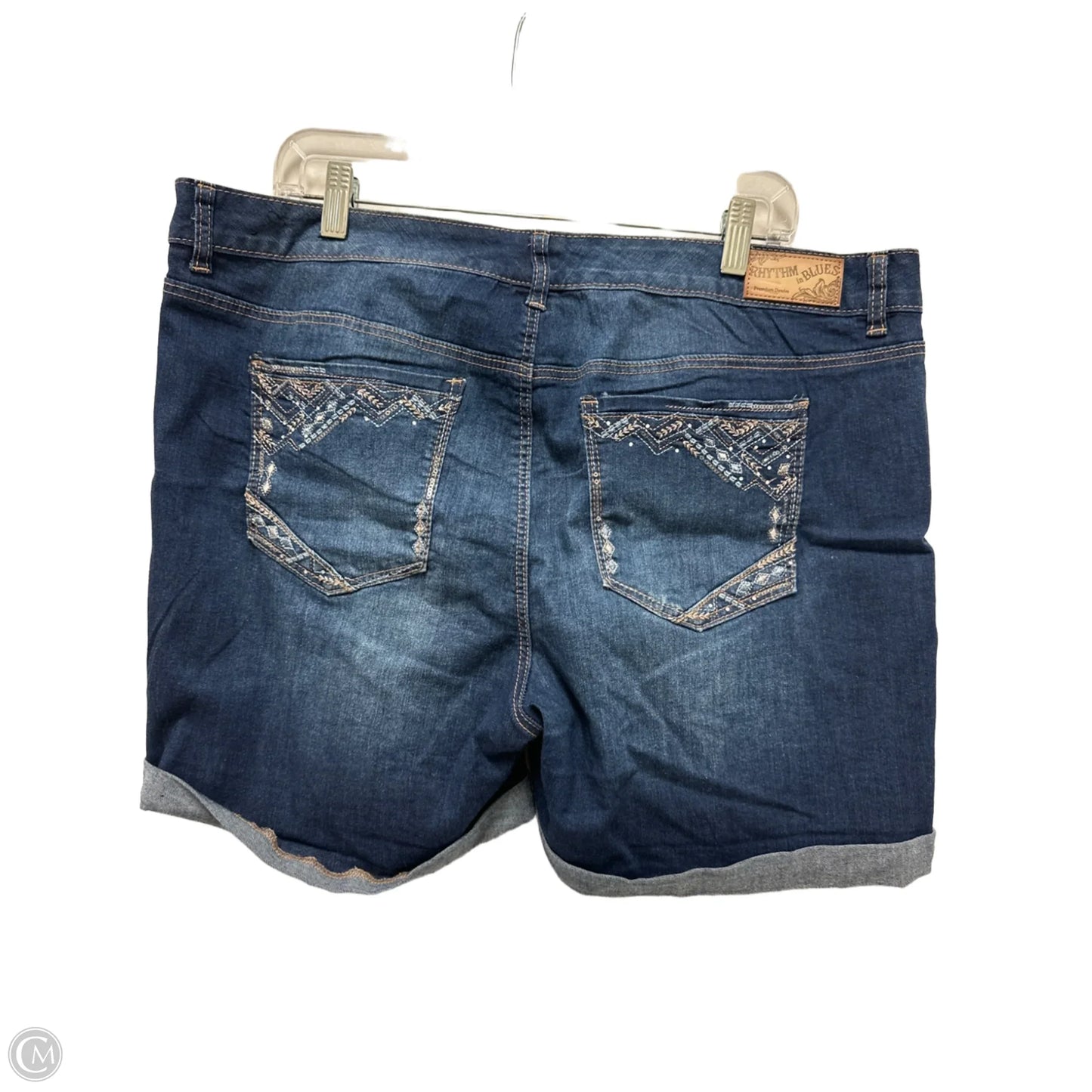 Shorts By Clothes Mentor In Blue Denim, Size: 16