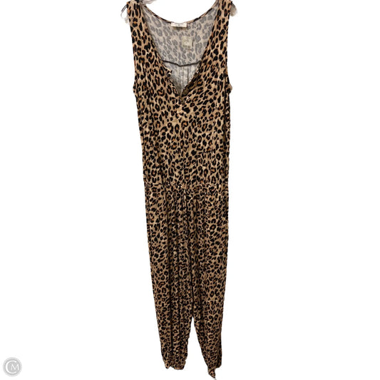 Jumpsuit By Zenana Outfitters In Animal Print, Size: Xl