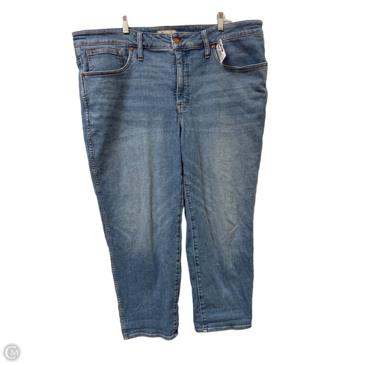 Jeans Straight By Madewell In Blue Denim, Size: 3x