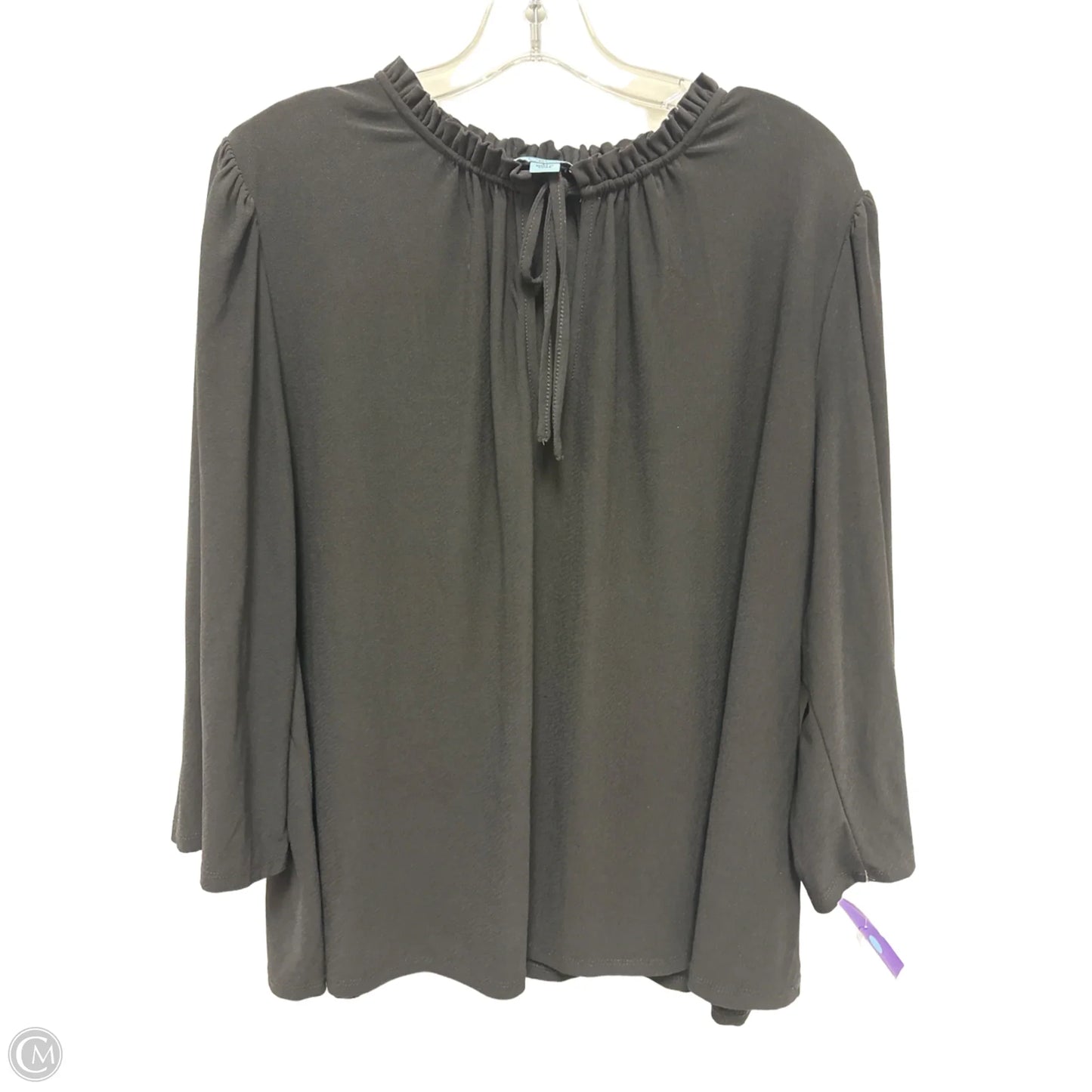 Top Long Sleeve By Cece In Black, Size: 3x