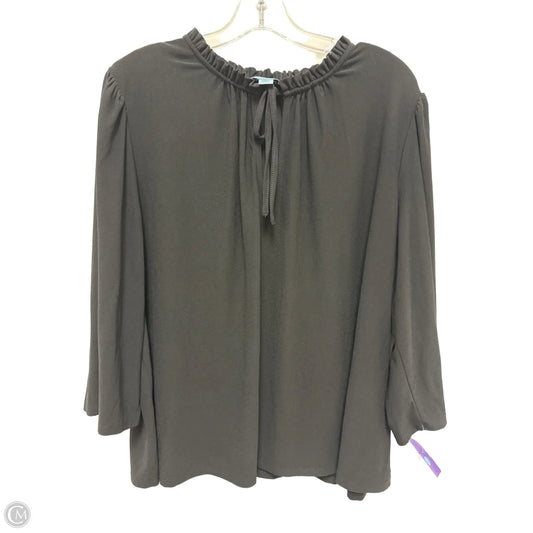 Top Long Sleeve By Cece In Black, Size: 3x