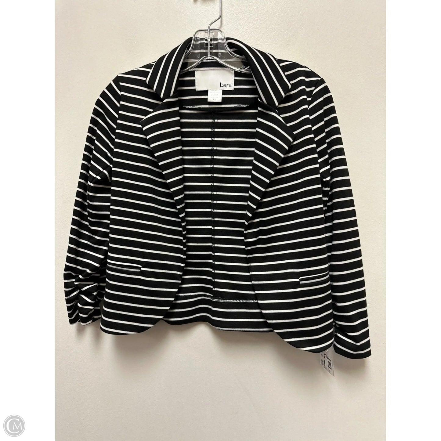 Blazer By Bar Iii In Black & White, Size: Xs