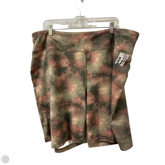 Athletic Shorts By Lands End In Green, Size: 2x