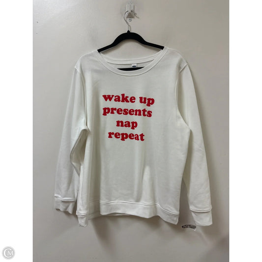 Sweater By Old Navy In White, Size: Xl