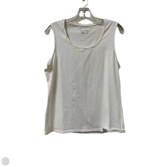 Top Sleeveless By Coldwater Creek In White, Size: M