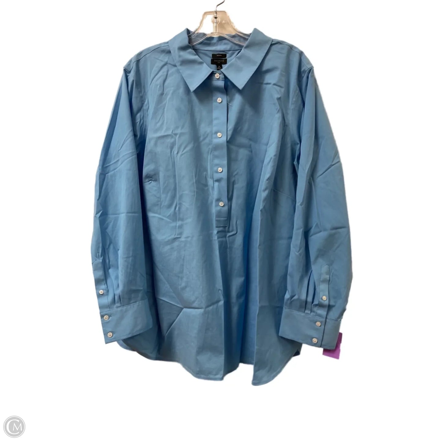 Tunic Long Sleeve By Talbots In Blue, Size: 2x