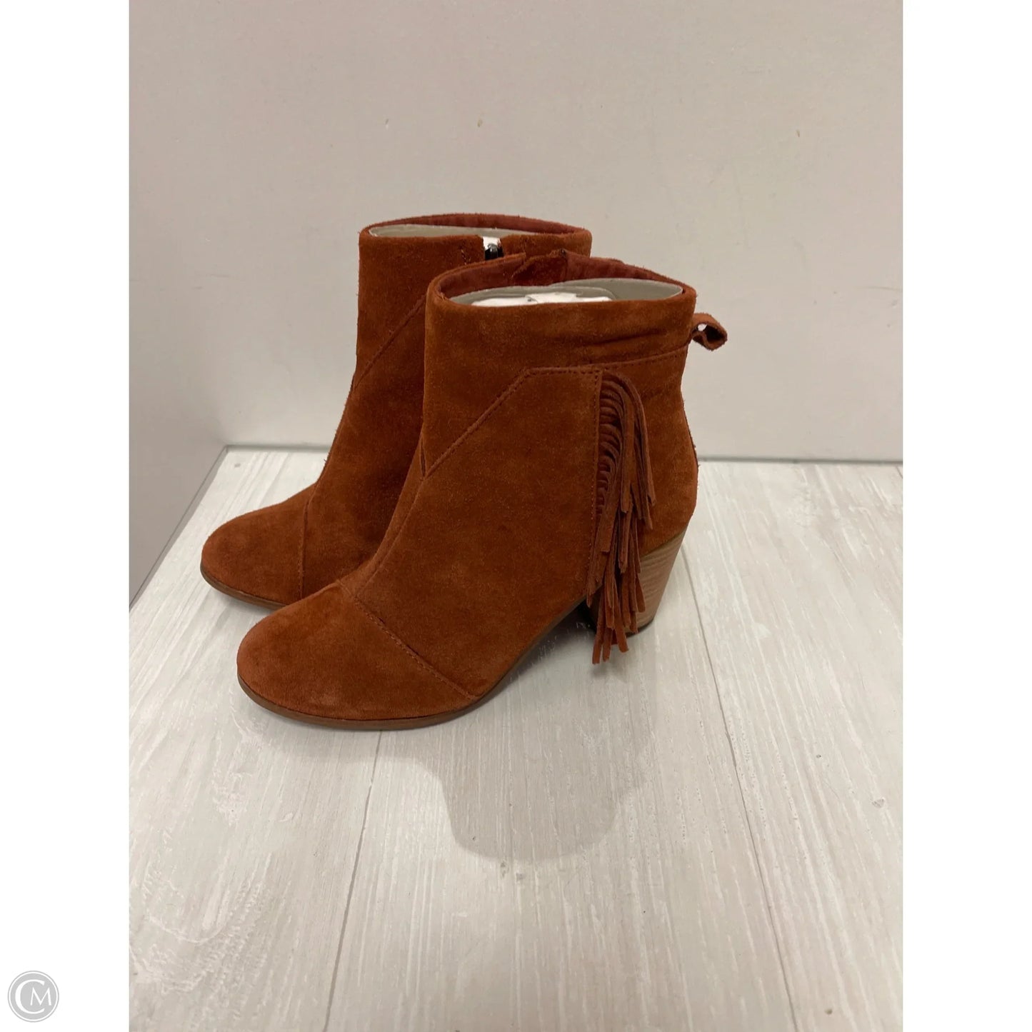 Boots Ankle Heels By Toms In Orange, Size: 10